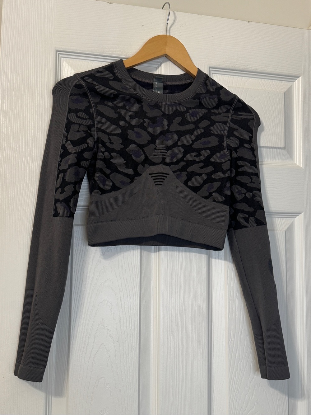 Adidas Stella McCartney animal print cropped top